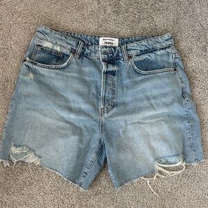 Denim Blue Distressed Women's Shorts